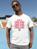 Come on, England, England, Endland! Men's White T-shirt