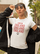 Come on, England, England, Endland! Women's White T-shirt
