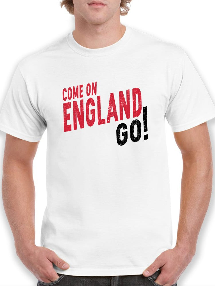 Come On England Go! Men's White T-shirt