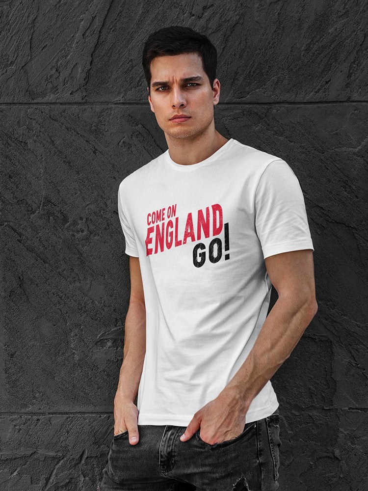 Come On England Go! Men's White T-shirt