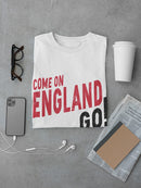Come On England Go! Men's White T-shirt