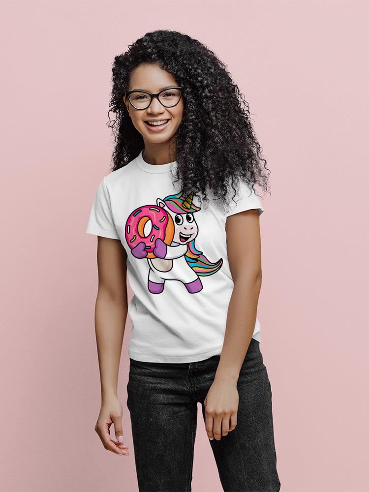 Unicorn With A Donut T-shirt -SPIdeals Designs