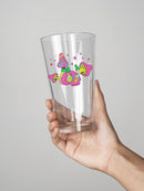 Mushrooms In Skull Pint Glass -SPIdeals Designs