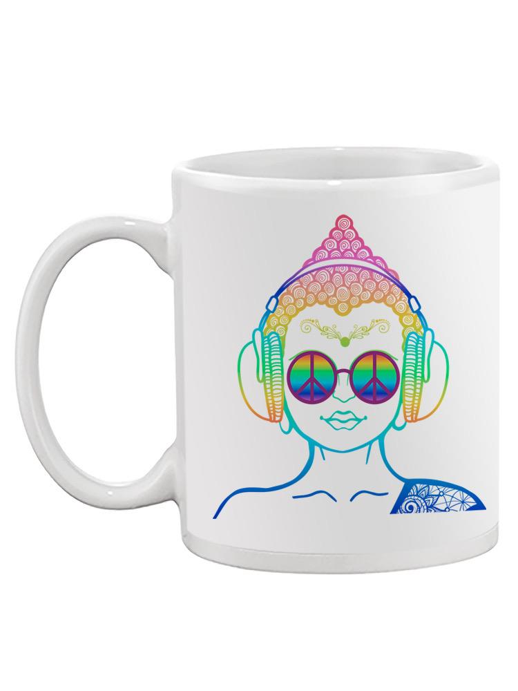 Peace And Love Headphones Mug -SPIdeals Designs