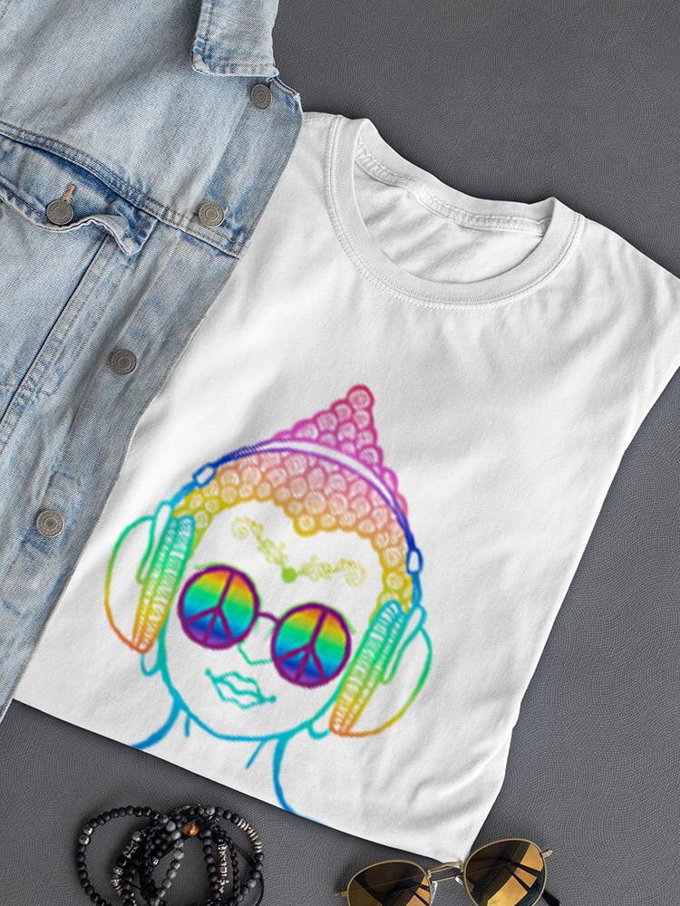 Peace And Love Headphones T-shirt -SPIdeals Designs