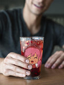 Cute Pink Hair Girl Pint Glass -SPIdeals Designs