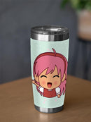 Cute Pink Hair Girl Tumbler -SPIdeals Designs