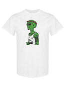 Tattooed Alien T-shirt -SPIdeals Designs