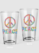 Peace Symbol Pint Glass -SPIdeals Designs