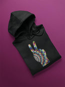 Colorful Peace Hand Sign Hoodie or Sweatshirt -SPIdeals Designs