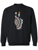 Colorful Peace Hand Sign Hoodie or Sweatshirt -SPIdeals Designs