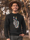 Colorful Peace Hand Sign Hoodie or Sweatshirt -SPIdeals Designs