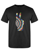 Colorful Peace Hand Sign T-shirt -SPIdeals Designs