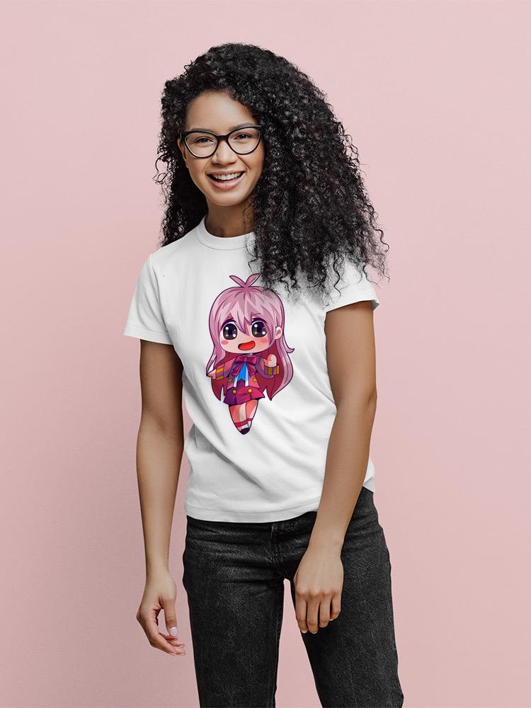 Pink Hair Girl T-shirt -SPIdeals Designs