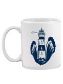 Lighthouse With Waves Mug -SPIdeals Designs
