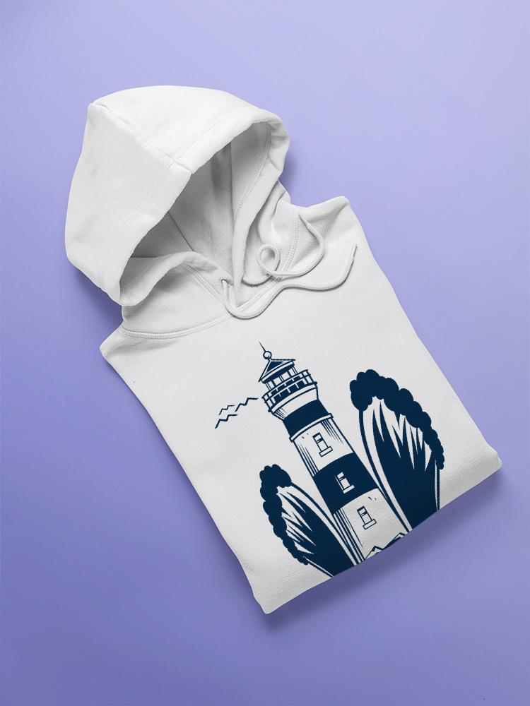 Lighthouse With Waves Hoodie -SPIdeals Designs