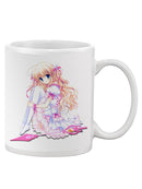 Girl Wearing Pink Mug -SPIdeals Designs