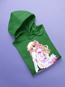 Girl Wearing Pink Hoodie -SPIdeals Designs