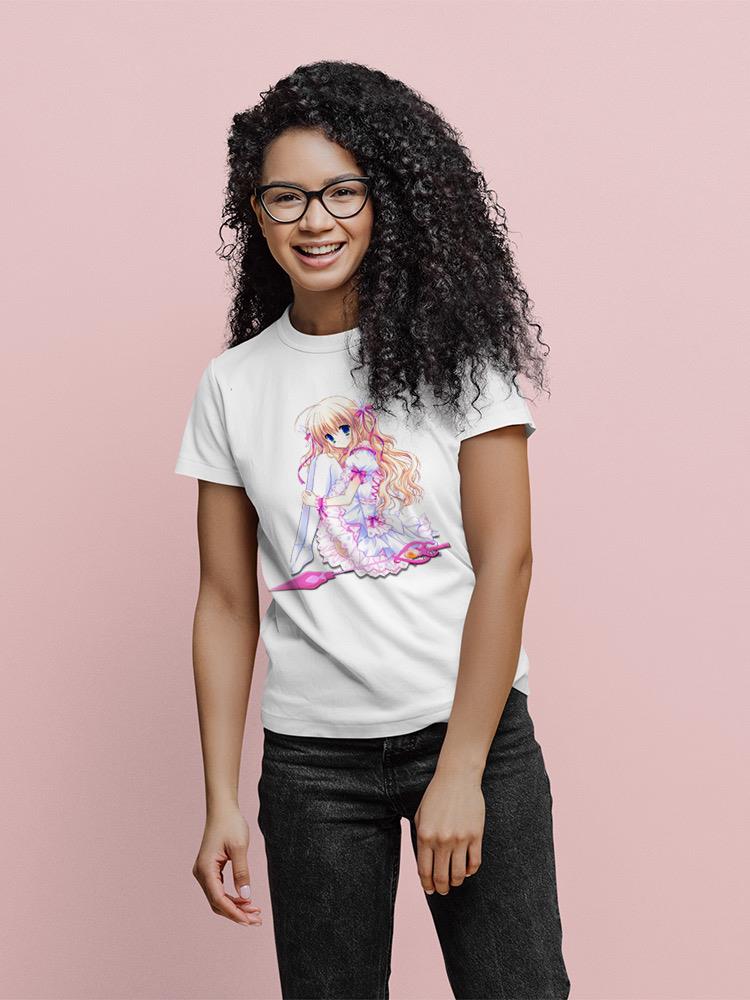 Girl Wearing Pink T-shirt -SPIdeals Designs