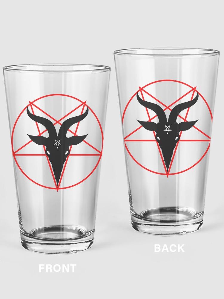 Satan Goat Head Pint Glass -SPIdeals Designs