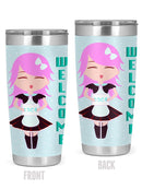 Maid Woman Greeting Tumbler -SPIdeals Designs