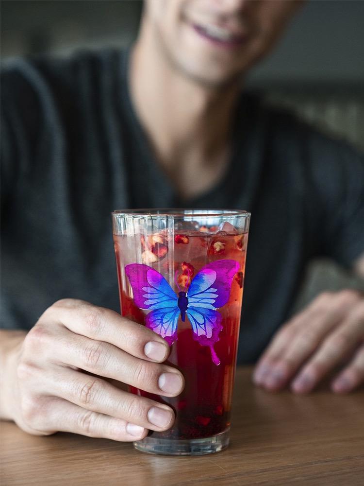 A Colofrul Butterfly Pint Glass -SPIdeals Designs