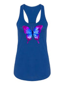 Butterfly Purple Racerback Tank -SPIdeals Designs