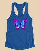 Butterfly Purple Racerback Tank -SPIdeals Designs