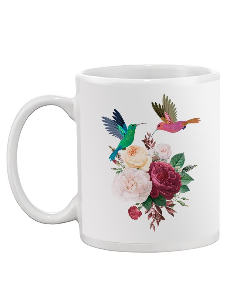 Hummingbirds With Flowers Mug -SPIdeals Designs