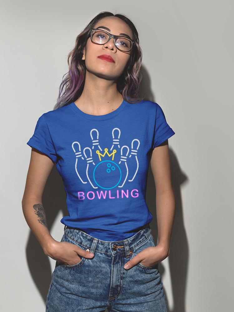 Bowling Neon T-shirt -SPIdeals Designs