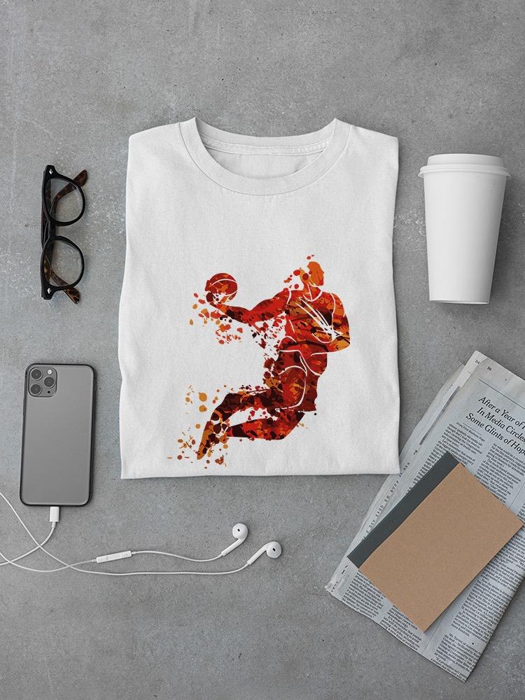Basketball Plater Watercolor T-shirt -SPIdeals Designs
