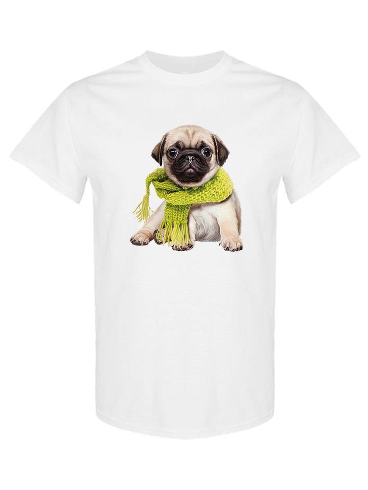 Pug Puppy With A Scarf T-shirt -SPIdeals Designs