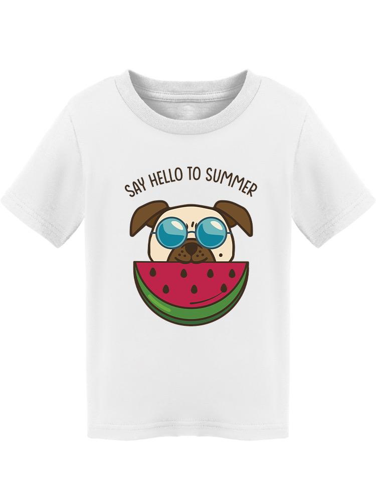 Say Hello To Summer Pug T-shirt -SPIdeals Designs