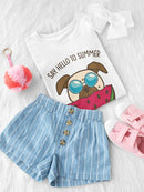 Say Hello To Summer Pug T-shirt -SPIdeals Designs