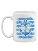 Blue Anchor Mug -SPIdeals Designs