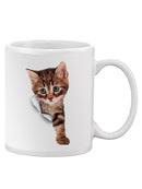 Kitten Through The Hole Mug -SPIdeals Designs