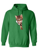 Kitten Through The Hole Hoodie or Sweatshirt -SPIdeals Designs