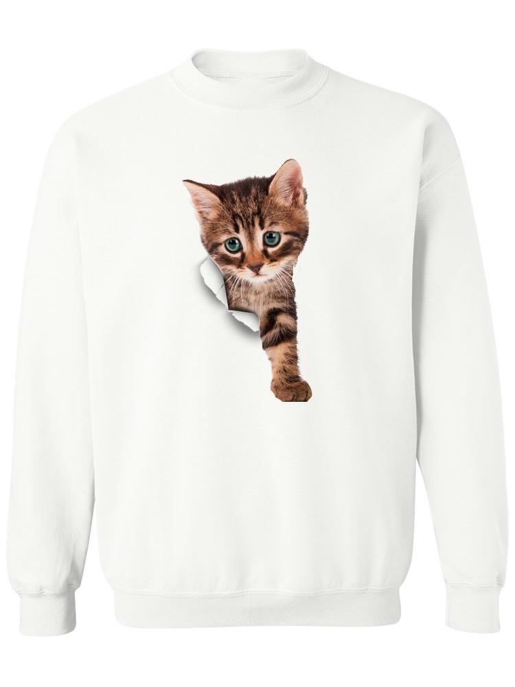 Kitten Through The Hole Hoodie or Sweatshirt -SPIdeals Designs