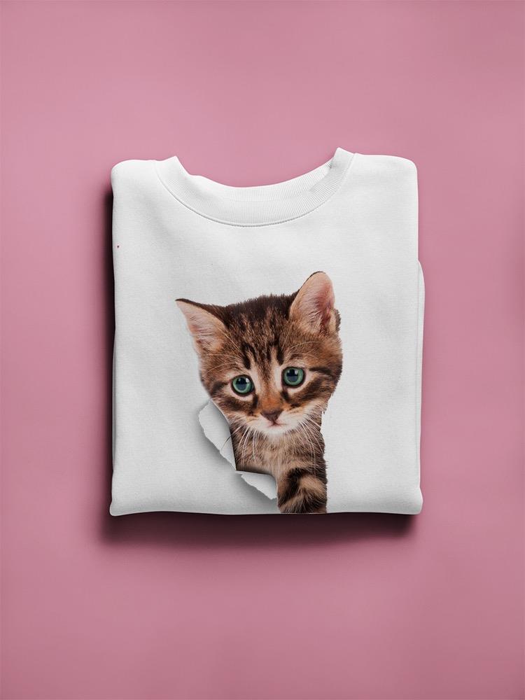 Kitten Through The Hole Hoodie or Sweatshirt -SPIdeals Designs