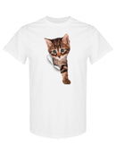 Kitten Through The Hole T-shirt -SPIdeals Designs