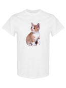 Cute Sitting Kitten T-shirt -SPIdeals Designs