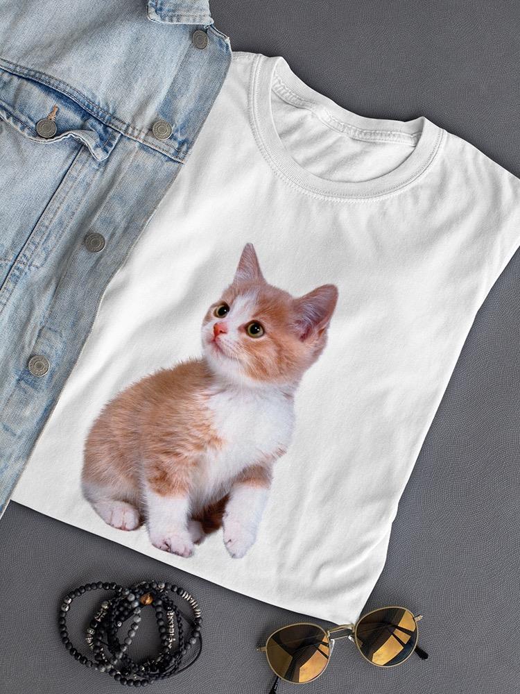 Cute Sitting Kitten T-shirt -SPIdeals Designs