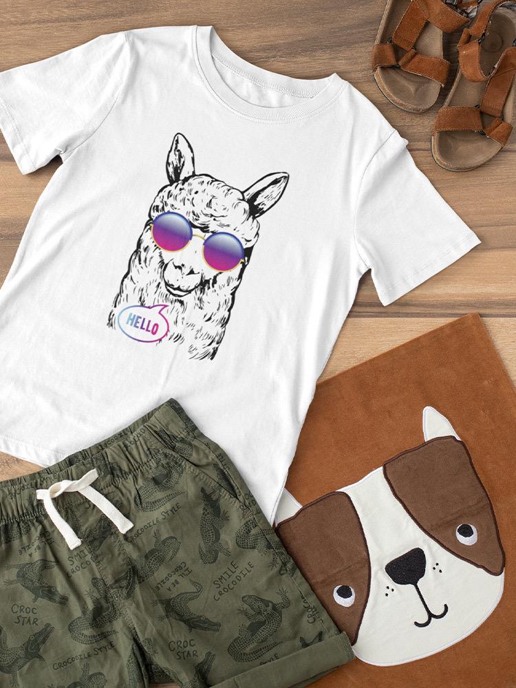 Hello Llama T-shirt -SPIdeals Designs