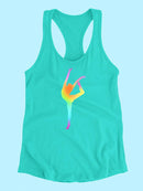 Colorful Yoga Racerback Tank -SPIdeals Designs