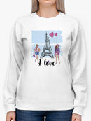 Love Paris Sweatshirt -SPIdeals Designs