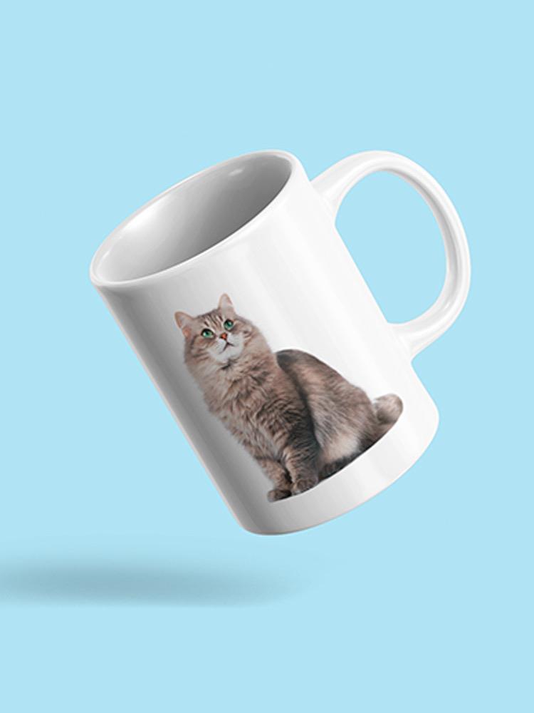 Cute Sitting Kitten. Mug -SPIdeals Designs