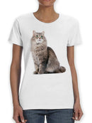 Cute Sitting Kitten. T-shirt -SPIdeals Designs