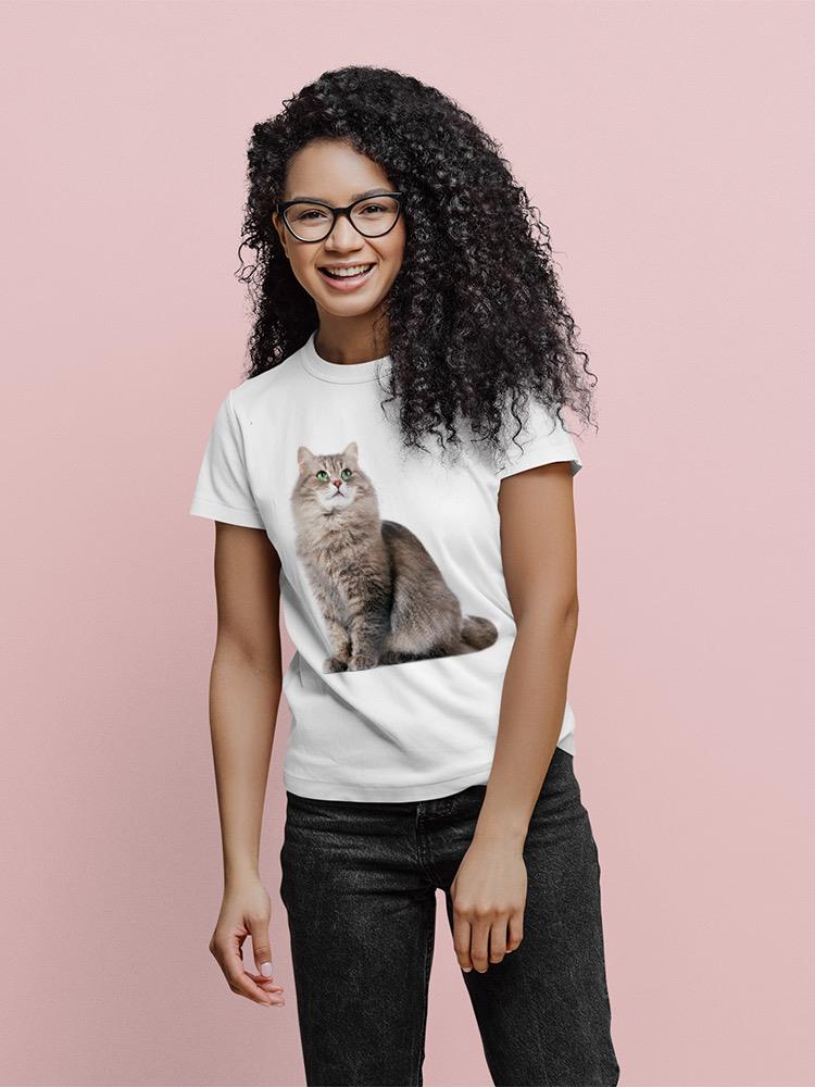 Cute Sitting Kitten. T-shirt -SPIdeals Designs