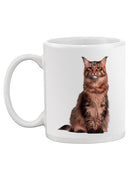 Cute Kitten Sits Mug -SPIdeals Designs