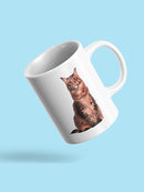 Cute Kitten Sits Mug -SPIdeals Designs